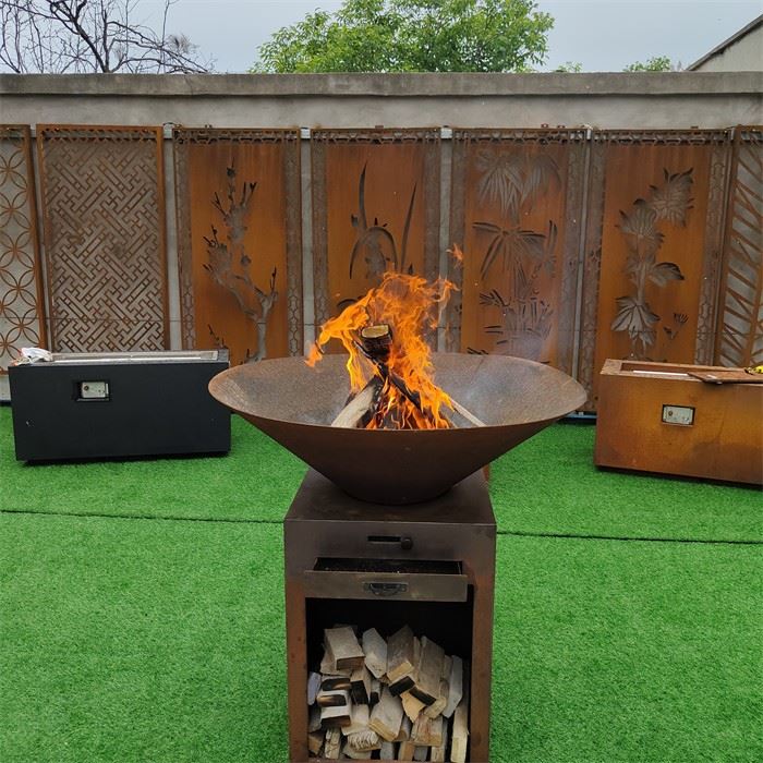 Outdoor Bbq Grill Corten Steel Bbq Grill For Party
