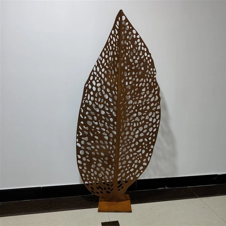 Customized Corten Steel Leaf Sculpture