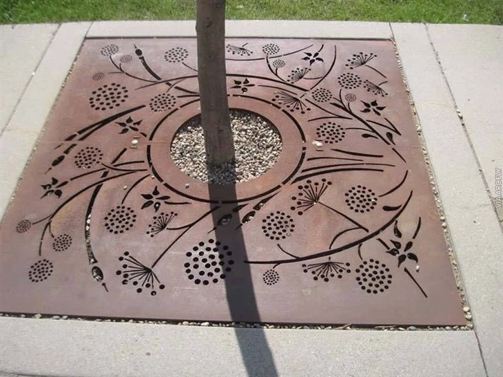 Laser Cutting Tree Grating factory