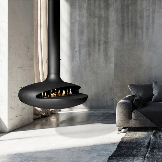 Modern Hanging Fireplaces factory